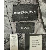 新品同様!! エンポリオアルマーニ【極上の纏い】EMPORIO ARMANI スーツ セットアップ 現行モデル 千鳥格子柄 最高級ウール使用 48 黒タグ_画像10