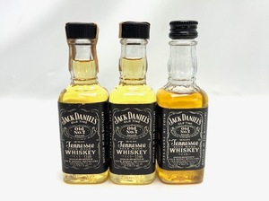 ３本セット！ 特級 x2 　JACK DANIEL'S ジャックダニエル ウイスキー 45% 50ml OLD TIME Old No.7 BRAND 45度 テネシー バーボン