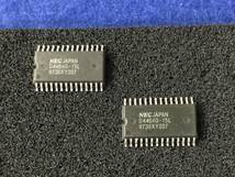UPD4464G-15 【即決即送】NEC 8Kx8 スタティック RAM [AZT12-4-23/305643M] NEC 8192x8-Bit Static CMOS RAM２個_画像2