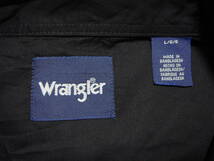■送料0 ^ ^ ラングラー/Wrangler 【 黒 ^ ^ ウエスタンシャツ 2L XL 】 アメリカ USA古着 ロック ライブ ステージ衣装 ブラック ■M12_画像8