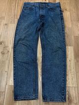 【レア品番 アシッドデニム】USA製 Levi'sリーバイス 505 ケミカルウォッシュ デニムパンツ 505-4865 w34 L32 00s 90s 80s_画像1