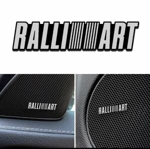  new goods free shipping Mitsubishi RALLI ART Ralliart emblem sticker door speaker 4 pieces set 