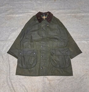 ほぼ新品　90s 　3クラウン　40　バブアー 　 ゲームフェア セージ　　Barbour gamefair 　ヴィンテージ　 コート