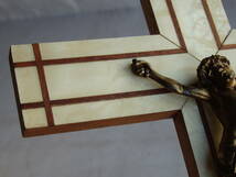 フランスアンティーク 十字架 クロス ウォール 壁掛け 聖品 キリスト 教会 装飾 仏国 インテリア 蚤の市 ブロカント 古い ヴィンテージ _画像10