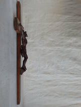 フランスアンティーク 1920年 十字架 クロス ウォール 壁掛け キリスト 教会 装飾 インテリア フレンチ 蚤の市 ブロカント 古い _画像7