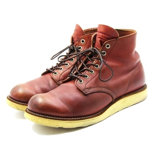 REDWING レッドウィング US8.5D 26.5cm ラウンドトゥ 8166 アイリッシュセッター 四角犬タグ 1999年製 オロラセット 10007061