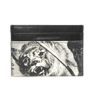 DRIES VAN NOTEN ドリスヴァンノッテン カードホルダー Leather Card Holder ルーベンス ライオン狩り プリント 黒 28006768