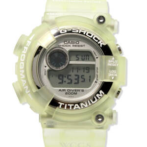 美品 CASIO G-SHOCK Gショック DW-8201WC-7T FROGMAN WCCS スケルトン フロッグマン サンゴ礁 トリプルマンタ クリア 28006738