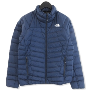 美品 THE NORTH FACE ノースフェイス サンダージャケット NY82312 Thunder Jacket ダウンジャケット アーバンネイビー L 20018111