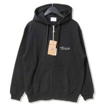 未使用 ANDFAMILYS アンドファミリー ジップパーカー XX-23082P Athletic Full Zip Parka BIG A ブラック 黒 L タグ付き 27104631_画像1