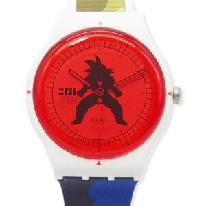 未使用 swatch スウォッチ ドラゴンボールZ DRAGON BALL Z VEGETA SUOZ348 ベジータ スカウター コラボ RD/WH/BL 28006874