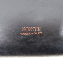 美品 PORTER ポーター クラッチバッグ 187-01358 FILM フィルム 吉田カバン レザー ポーチ ブラック 黒 61000080_画像8