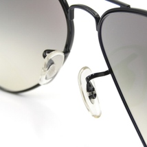 美品 Ray-Ban レイバン サングラス RB3025 002/32 AVIATOR CLASSIC LARGE METAL アビエーター イタリア製 ブラック 黒 65005259_画像4