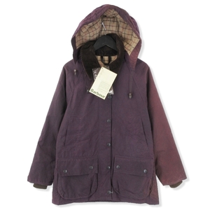 Barbour バブアー オイルドジャケット LADIES WINTER BEDALE ウィンタービデイル 3ワラント 三井物産 パープル UK 10 20018258