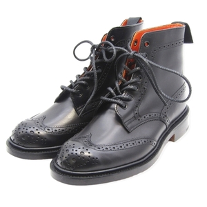 未使用 Tricker's トリッカーズ UK5 カントリーブーツ L5676/9 STEPHY ウィメンズ ボックスカーフ 黒 35002885