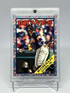 【1円スタート】2023 Topps MLB Japan Special Edition #88B-28 Ronald Acuna Jr. 1988 インサートカード 桜デザイン ジャパンエディション