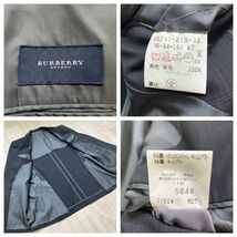 【極上の逸品】 バーバリー ロンドン　BURBERRY　A7（XL程度） 黒系　チェック　ブラック　スーツ　セットアップ　背抜き　2B　メンズ_画像7