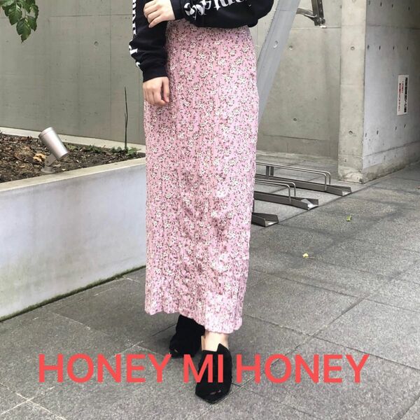 HONEY MI HONEY フラワースカート　美品 スカート ロングスカート