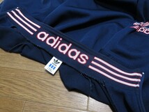 デサント期★JASPOM(Mサイズ)【adidas/アディダス】ビンテージ/デサント/日本製/ジャージ/トラックジャケット/ネイビー/ASR-873/襟裏adidas_画像5