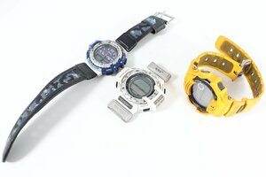 【3点】CASIO カシオ G-SHOCK/PRO TREK PRT-70/PRO TREK WWF PRT-40(フェイスのみ) メンズ 腕時計 まとめ売り 0354-TE