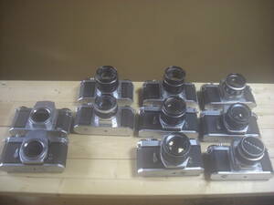 クラッシックカメラ　アサヒ　ペンタックス SP SPF S2　S3 SV 　レンズ無し２台　合計１０台　ジャンク　ba21