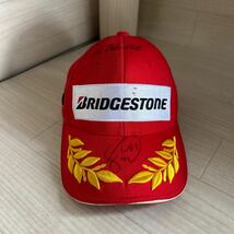 ◎当時物◎直筆サイン入り◎未使用・中古品◎BRIDGESTONE レーシング チャンピオンキャップ 帽子◎現状品◎_画像1