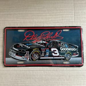 【A0164-22】 ◎未開封・中古品◎DALE EARNHARDT #3 GOODWRENCH SERVICE NASCAR/ナスカー ナンバープレート（約30.5cmx15.5cm）