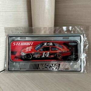 【A0164-26】 ◎未開封・中古品◎Tony Stewart #14 Old Spice, Office Depot NASCAR/ナスカー ナンバープレート（約30.5cmx15.5cm）