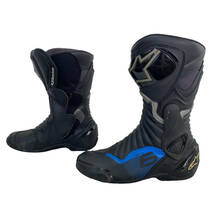 【即決】 alpinestars アルパインスターズ SMX-6 V2 レーシングブーツ 　黒系/青系　ブラック系/ブルー系　26.5㎝　4516-100_画像4