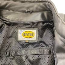 【即決】 BATES ベイツ 本革ジャケット レザージャケット 黒系 ブラック系 Mサイズ　5341-100_画像4