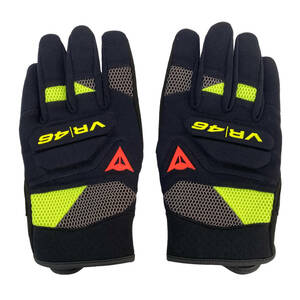 【美品】 ダイネーゼ　メッシュグローブ　VR46 CURB　黒系/黄色系　ブラック系/イエロー系　9.5/XLサイズ　 5379-K