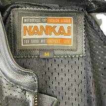 【即決】 NANKAI レーシングスーツ 革ツナギ 南海つなぎ ※MFJ公認 　黒　ブラック　Mサイズ　5798-120_画像4