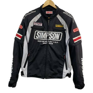 【美品】 SIMPSON シンプソン 2WAYメッシュジャケット 　黒系/白系/赤系　ブラック系/ホワイト系/レッド系　LLサイズ　5236-100