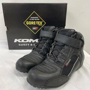 【即決】 KOMINE コミネ 05-063/BK-063 ライディングシューズ GORE-TEX 　黒系　ブラック系　25.5センチ　5188-100