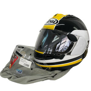 【美品】 Arai アライ RX-7X TAIRA REPLICA タイラレプリカ フルフェイスヘルメット 平忠彦　ブラック系　イエロー系　Mサイズ　5691-100