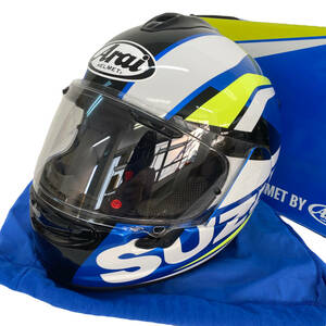 【即決】 ARAI アライ フルフェイスヘルメット ベクターX VECTOR X SUSUZKIコラボ スズキ 白・青系 Ｍサイズ　5646-120