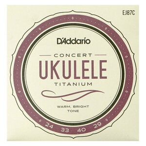 ダダリオ ウクレレ弦 コンサート D'Addario EJ87C Titanium Ukulele コンサートウクレレ用セット弦