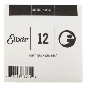 ELIXIR エリクサー 13012 012弦×4本 ANTI RUST PLAIN プレーン弦 ギター用バラ弦の画像1
