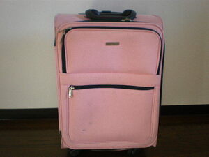 ピンク　ポリエステル　機内持ち込みサイズ　スーツケース