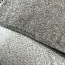 100円スタート♪ （14）UNIQLO ユニクロ　カシミヤ100% タートルネックセーター　サイズXL　カシミヤニット　グレー無地　cashmere_画像8