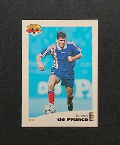 Zinedine Zidane（ジネディーヌ・ジダン） 1995-96 Panini UNFP Football Cards #R16