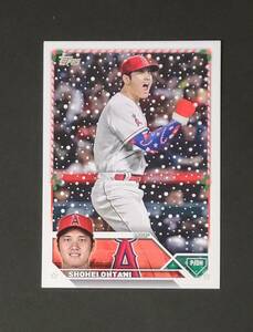(Rare SP) 2023 Topps Holiday Shohei Ohtani Variation 大谷翔平 レアショートプリント