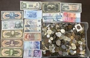 #7400A 日本 国内 外国 海外 硬貨 通貨 古銭 紙幣 貨幣 世界各国 おまとめ 5キロオーバー