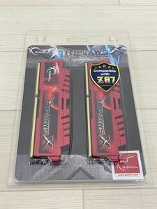 [ML8585]未使用！G.SKILL RIPJAWS F3-10666CL9D-8GBXL DDR3 4GB×2 PCメモリー