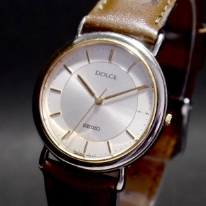  Seiko SEIKO wristwatch Dolce Dolce 8N41-6070 3 hands men's quartz operation goods 2311006