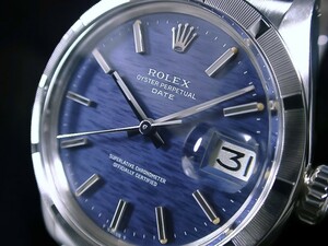 ★希少！超美品 ROLEX ロレックス エンジンターンド ネイビー モザイク Ref.1501 名機Cal.1570 オイスターパーペチュアル 綺麗！★