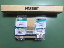 未使用品(^▽^)/ PANDUIT ヒンジ式ダクト型 水平ケーブル管理パネル WMPFSE/CAT5e モジュラージャック CJ588IW ５０個/Mini-CMシリーズ_画像1