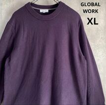 グローバルワーク　GLOBAL WORK ニット　カットソー XL レーヨン_画像1