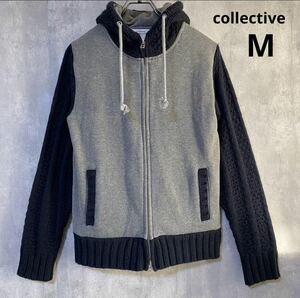 コレクティブ　collective パーカー　M ポリエステル65% 綿