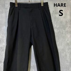 ハレ　HARE パンツ　黒　ポリエステル70% レーヨン30%